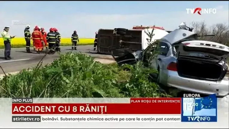 Accident rutier grav in judetul Teleorman. A fost activat Planul Rosu de Interventie