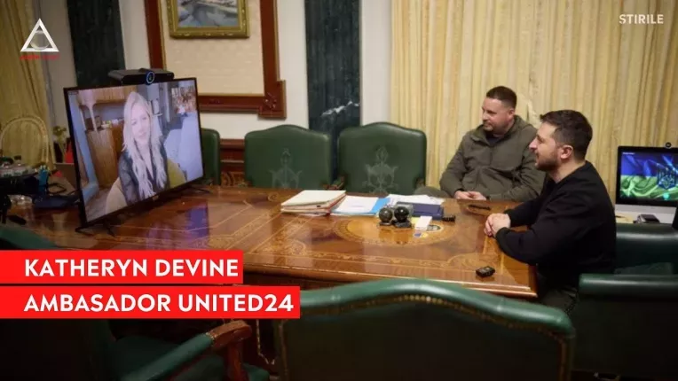 Actrita Katheryn Winnick ajuta Ucraina