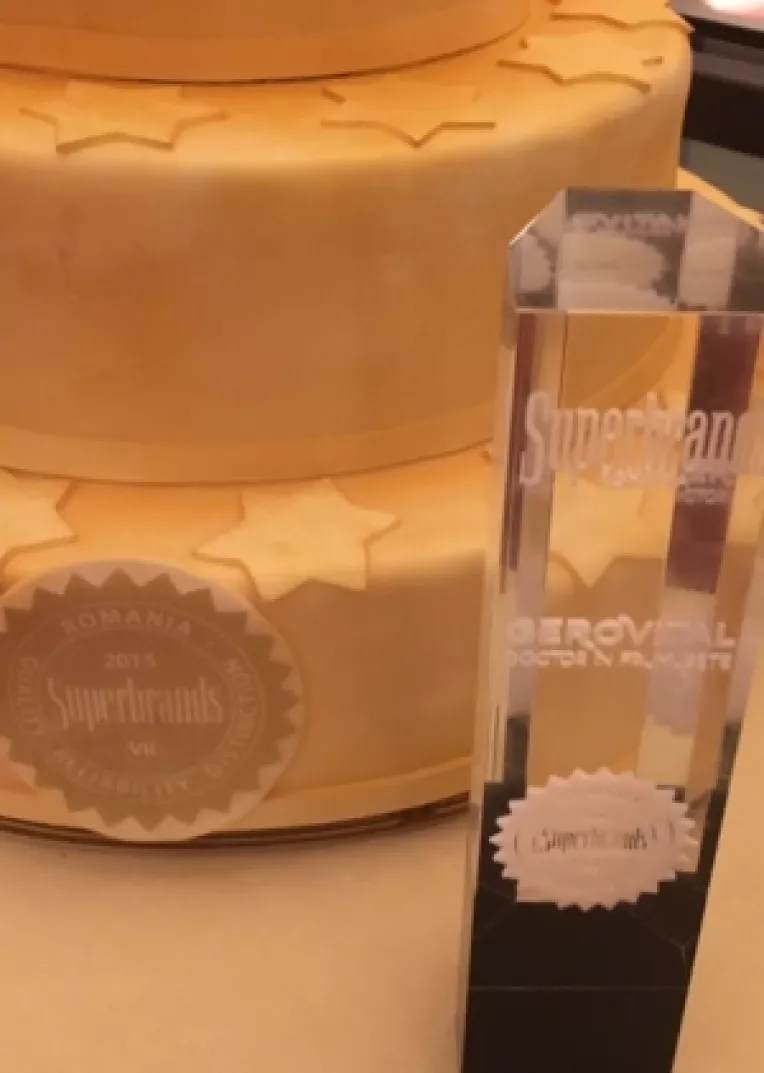 Brandul Gerovital a fost desemnat Superbrand 2015 la gala Tribute Superbrands
