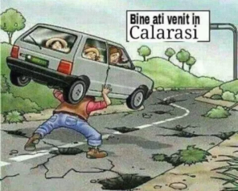 Calarasenii posesori de autoturisme sunt dezamagiti dar nu si-au pierdut simtul umorului