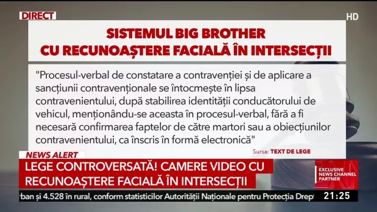Camere video cu recunoastere faciala in intersectii. Soferii vor primi amenda acasa