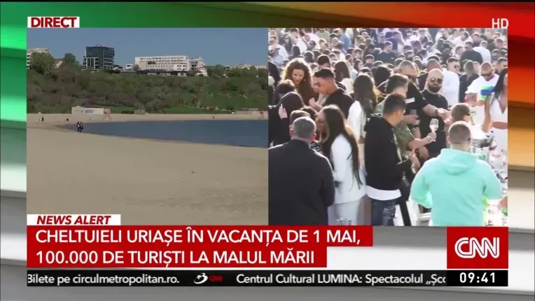 Cheltuieli uriase in minivacanta de 1 mai. 100.000 de turisti la malul marii