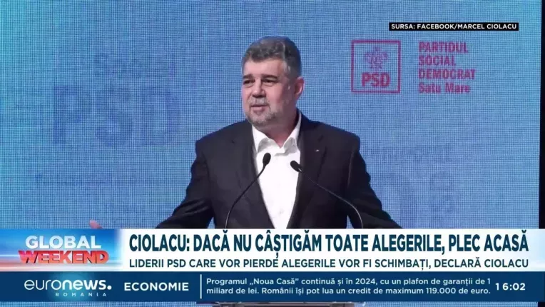 Ciolacu spune ca va demisiona din fruntea PSD daca nu castiga toate randurile de alegeri din 2024