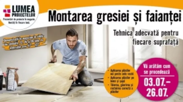 Cum se monteaza gresie noua peste cea veche