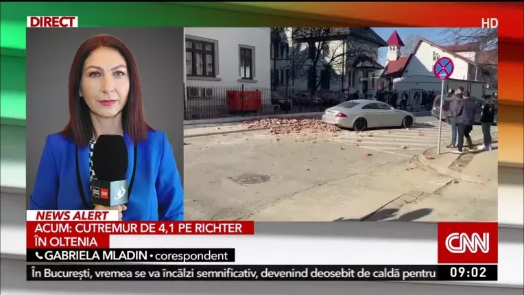 Cutremur in Romania, cu magnitudinea de peste 4, inregistrat in zona orasului Targu Jiu