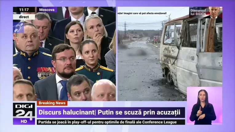 Delirul lui Putin: "Ei au inceput razboiul, iar noi am folosit forta pentru a-l opri"