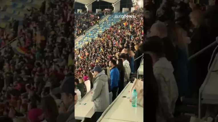 EURO 2024. Imnul Romaniei, intonat pe stadion, la meciul cu Elvetia