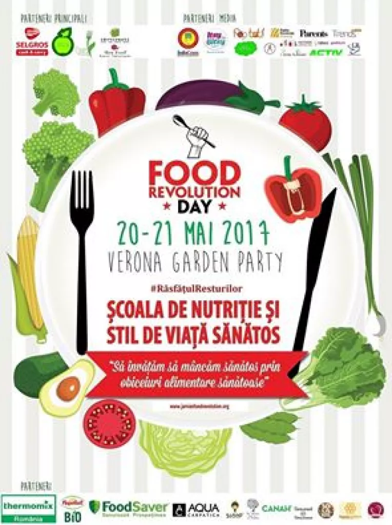 Evenimentul Food Revolution Day, la Gradina Verona din Bucuresti