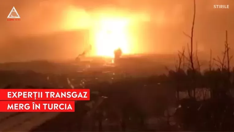 Expertii Transgaz merg in Turcia. Mai multe conducte de gaz au explodat in urma cutremurelor