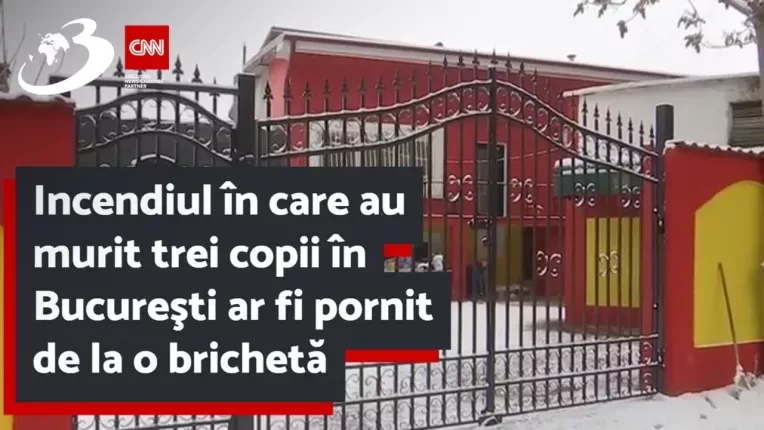 Incendiul in care au murit trei copii in Bucuresti ar fi pornit de la o bricheta