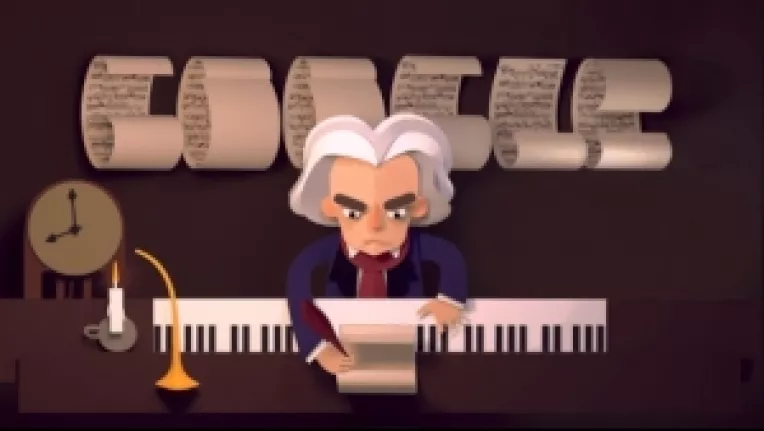 Ludwig van Beethoven, celebrat de Google printr-un doodle muzical, la 245 de ani de la nasterea compozitorului
