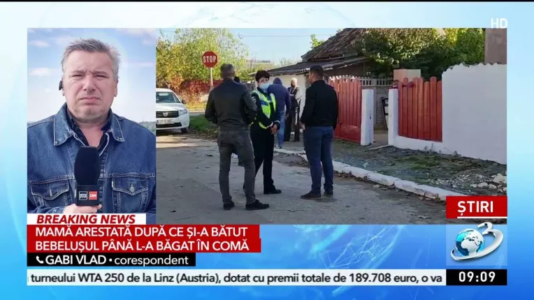 Mama din Galati arestata dupa ce si-a batut bebelusul pana l-a bagat in coma