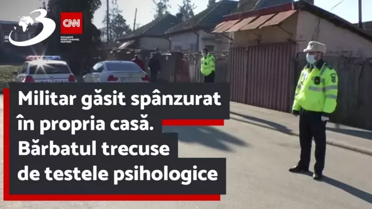 Militar gasit spanzurat in propria casa. Barbatul trecuse de testele psihologice