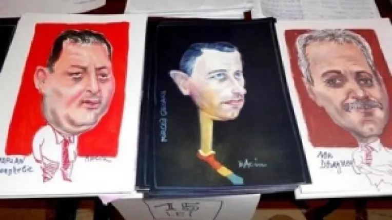 Miron Mitrea a cumparat doua caricaturi cu Mircea Geoana