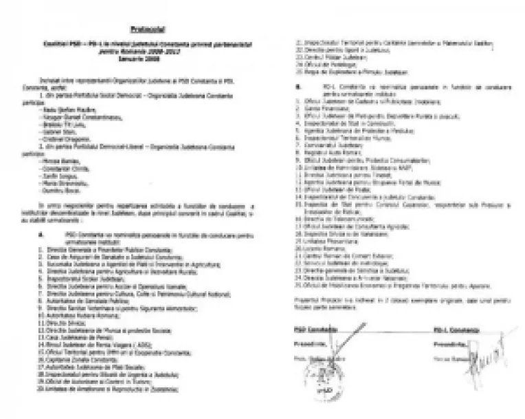 Potrivit senatorului Mircea Banias, La Constanta, protocolul dintre PSD si PD-L nu se respecta