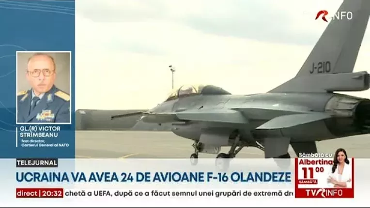 Primele avioane de vanatoare olandeze F-16 vor ajunge in curand in Ucraina