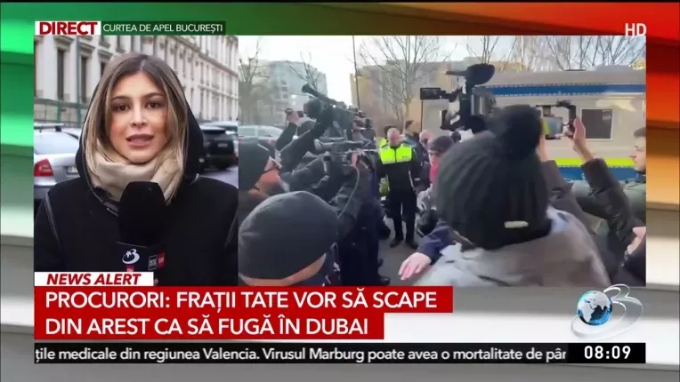 Procurori: Fratii Tate vor sa scape din arest ca sa fuga in Dubai