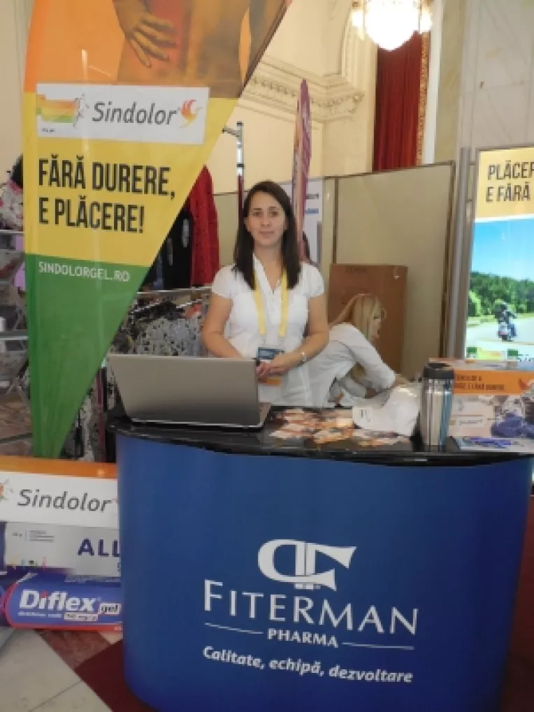 Produse de la Fiterman Pharma, la Congresul National de Ortopedie si Traumatologie de la Palatul Parlamentului