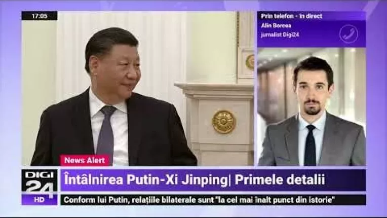 Putin l-a primit pe Xi Jinping la Kremlin. Xi l-a numit "prieten drag"