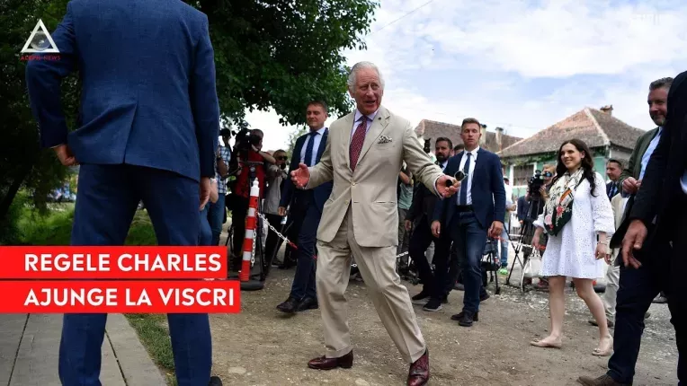 Regele Charles a mers astazi in vizita la Viscri