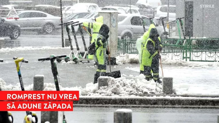 Romprest a anuntat Primaria Sectorului 1 ca nu va deszapezi strazile
