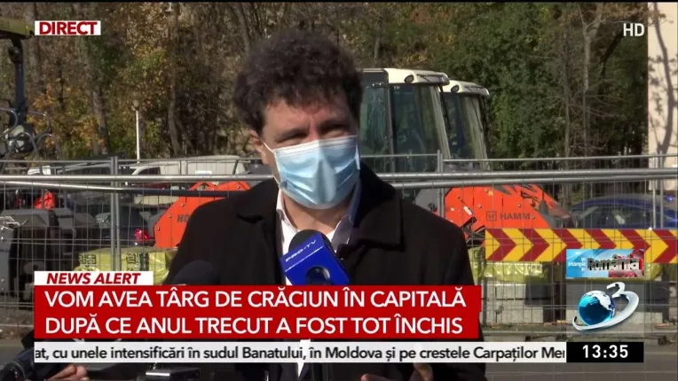 Targul de Craciun din Bucuresti se redeschide. Nicusor Dan: "Nu ne va costa nimic"