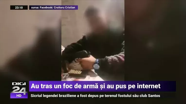 Tineri retinuti dupa ce au pus pe internet un video in care se jucau si trageau cu un pistol