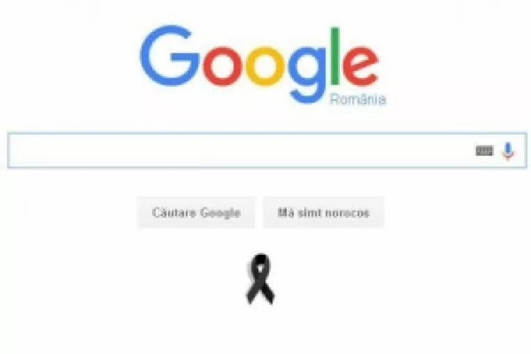 Tragedia din clubul Colectiv este comemorata de Google Romania, printr-o funda de doliu