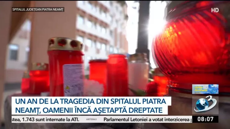 Un an de la tragedia din Spitalul Piatra Neamt: Amintirile nu dispar, durerea ramane
