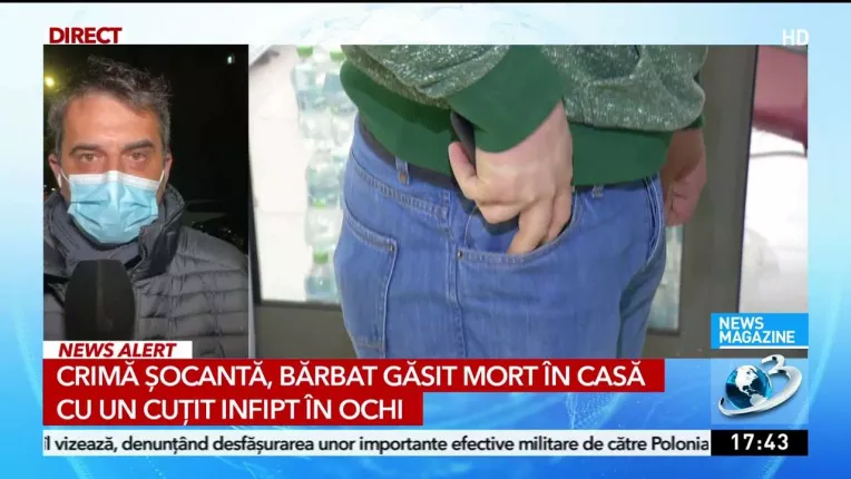 Un barbat din Suceava, gasit mort in casa, cu un cutit infipt in ochi